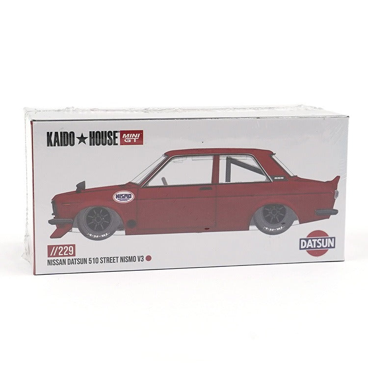 Mini GT x Kaido House KHMG229 Datsun 510 Street Nismo V3 1:64 Red