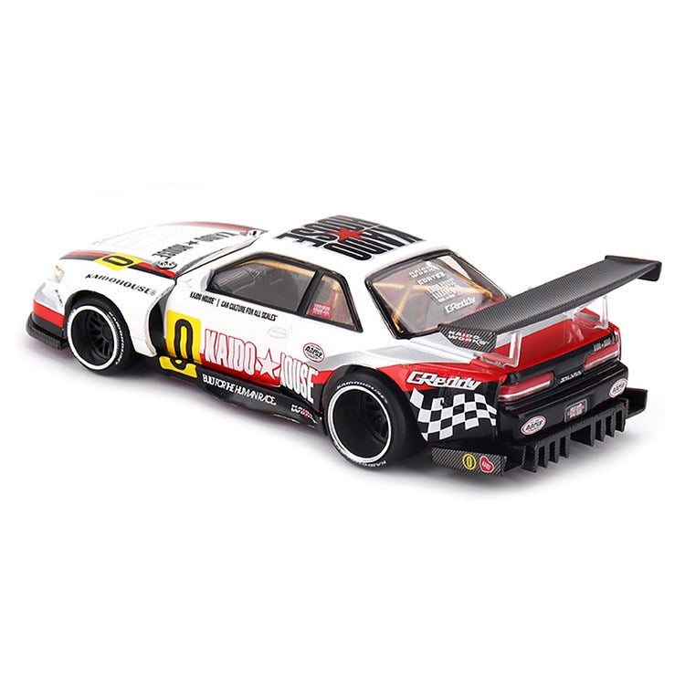 Mini GT x Kaido House KHMG251 Nissan Silvia S13-R Circuit Spec V1 1:64 White