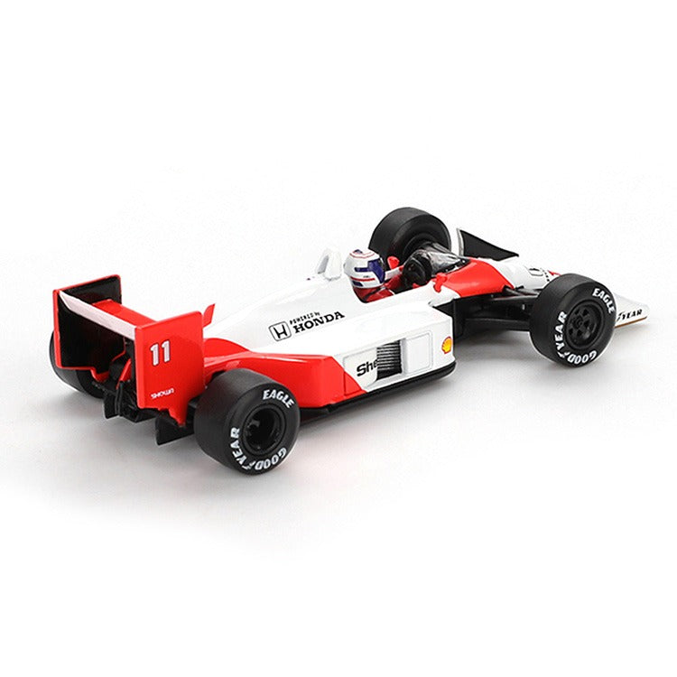 Mini GT MGT01123 McLaren MP4/4 #11 Alain Prost 1988 Japanese Grand Prix 2nd Place 1:64 White