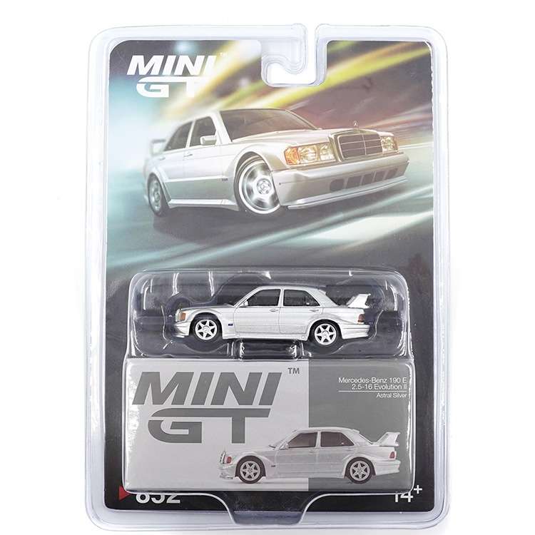 Mini GT MGT00852 Mercedes Benz 190E 2.5-16 Evolution II 1:64 Astral Silver
