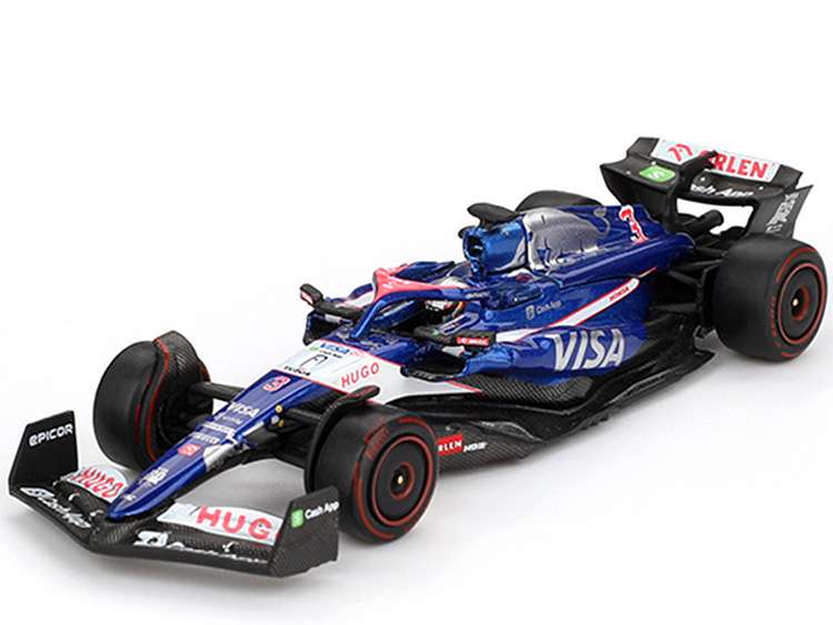 Mini GT MGT01006 RB VCARB 01 2024 F1 2024 Bahrain GP 1:64 #3 Daniel Ricciardo Blue