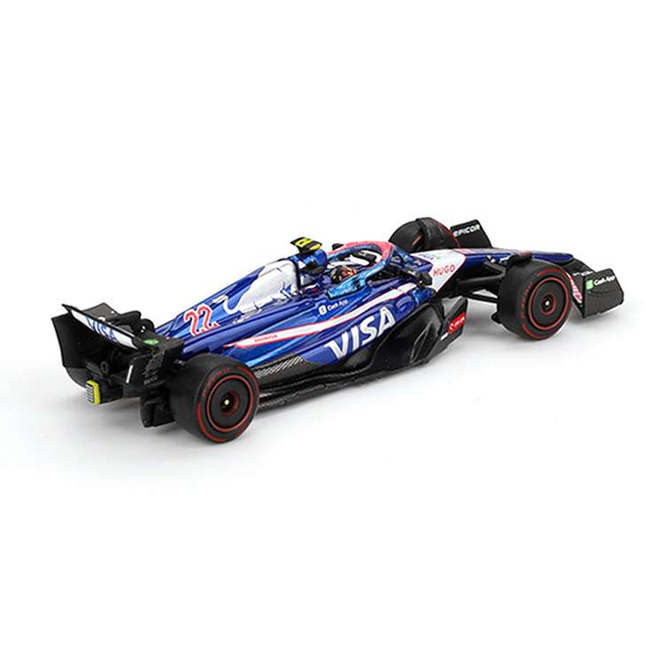 Mini GT MGT01007 RB VCARB 01 2024 F1 2024 Bahrain GP 1:64 #22 Yuki Tsunoda Blue