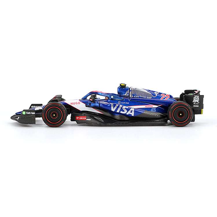 Mini GT MGT01007 RB VCARB 01 2024 F1 2024 Bahrain GP 1:64 #22 Yuki Tsunoda Blue
