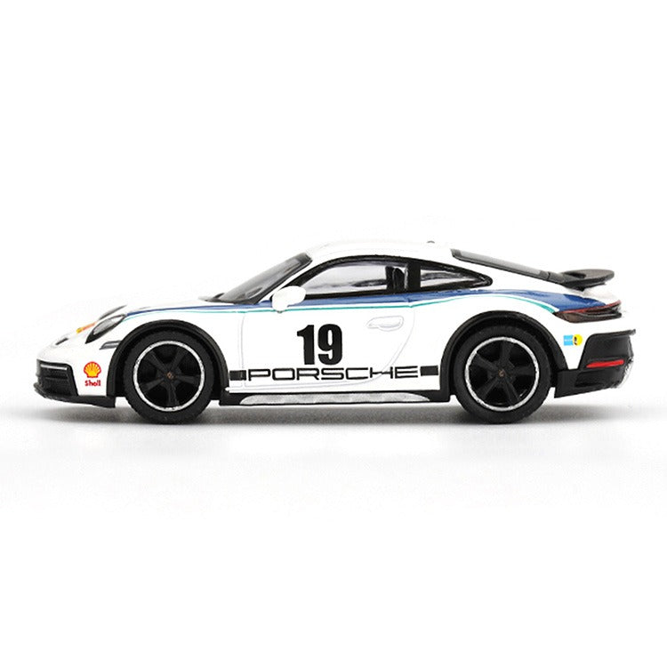 Mini GT MGT01009 Porsche 911 Dakar #19 Rally 1974 1:64 White