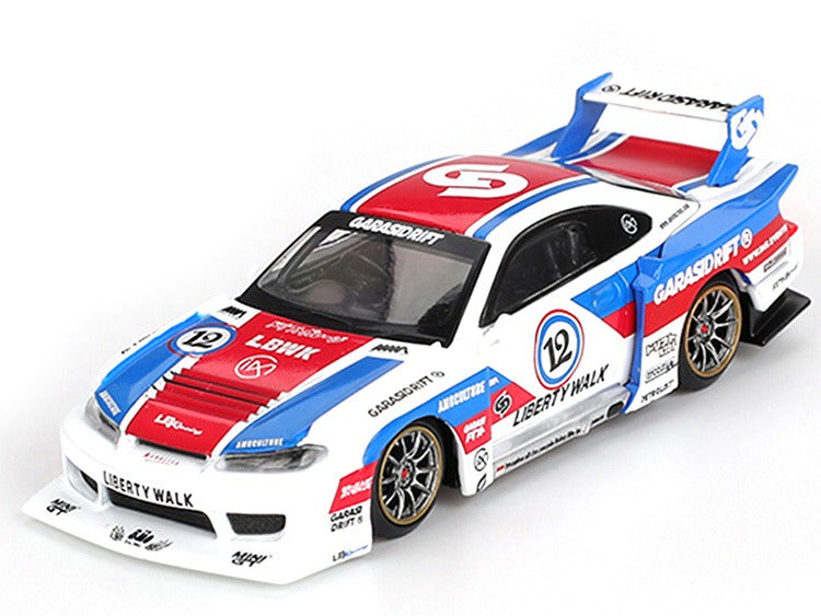 Mini GT MGT01022 Nissan LB-Super Silhouette S15 Silvia Garasidrift x LBWK 2025 1:64 White
