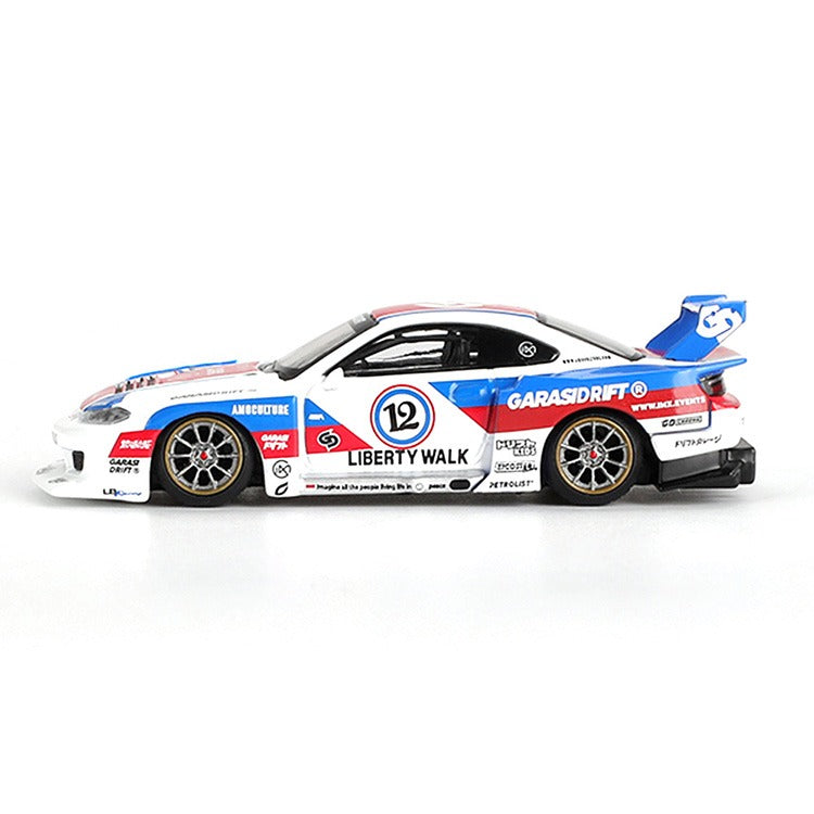 Mini GT MGT01022 Nissan LB-Super Silhouette S15 Silvia Garasidrift x LBWK 2025 1:64 White