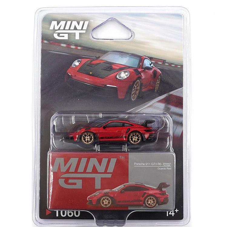 Mini GT MGT01060 Porsche 911 (992) GT3 RS Weissach Package 1:64 Guards Red