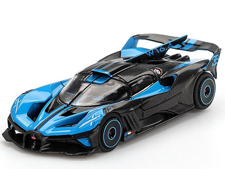 Mini GT MGT01063 Bugatti Bolide Presentation 1:64 Black Blue
