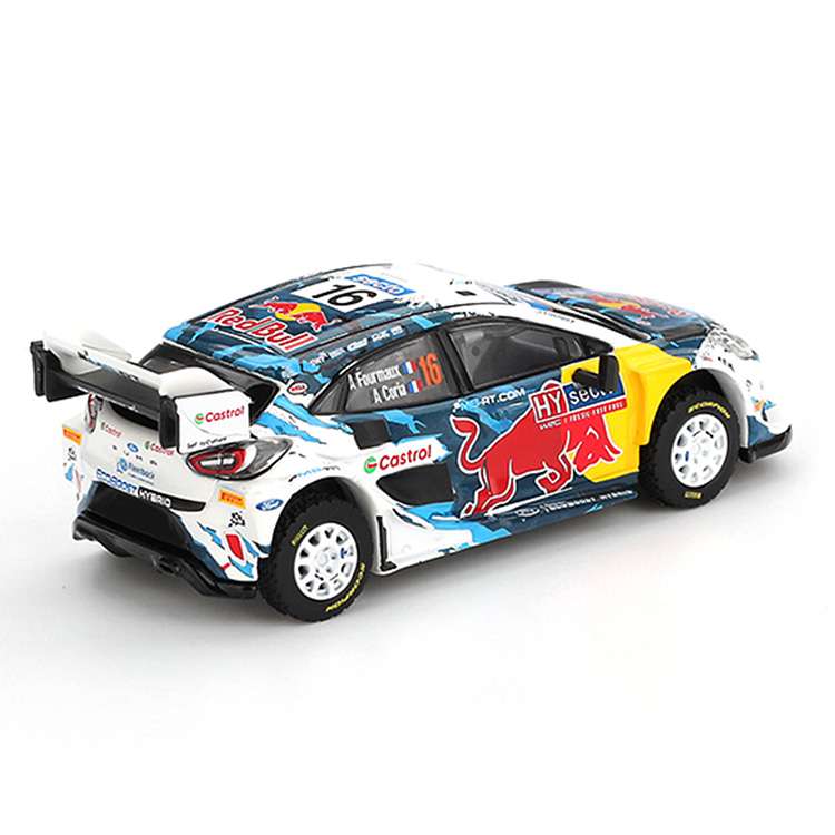 Mini GT MGT01074 Red Bull Ford Puma Rally1 #16 M-Sport Ford WRT 2024 Rally Finland 3rd Place 1:64 White