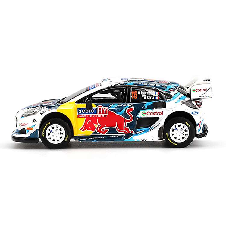 Mini GT MGT01074 Red Bull Ford Puma Rally1 #16 M-Sport Ford WRT 2024 Rally Finland 3rd Place 1:64 White