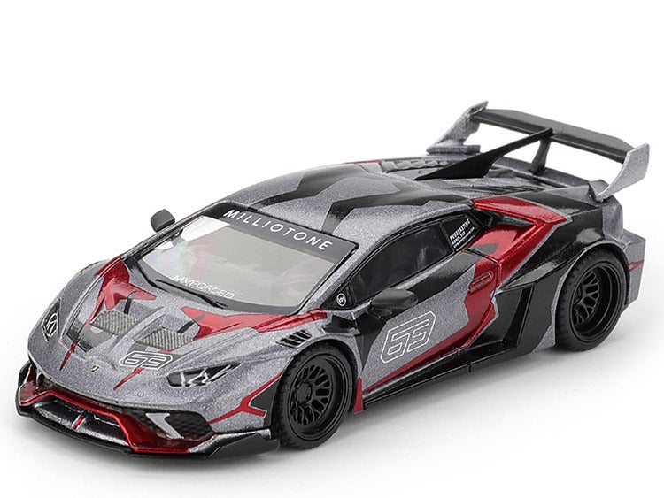 Mini GT MGT01177 LWBK Liberty Walk Lb Works Lamborghini Huracan GT RONIN 1:64 Grey