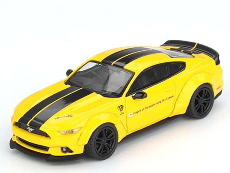 Mini GT MGT01077 LBWK Liberty Walk LB Works Ford Mustang 1:64 Triple Yellow