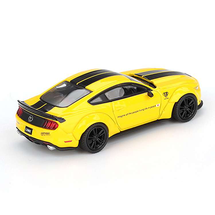 Mini GT MGT01077 LBWK Liberty Walk LB Works Ford Mustang 1:64 Triple Yellow