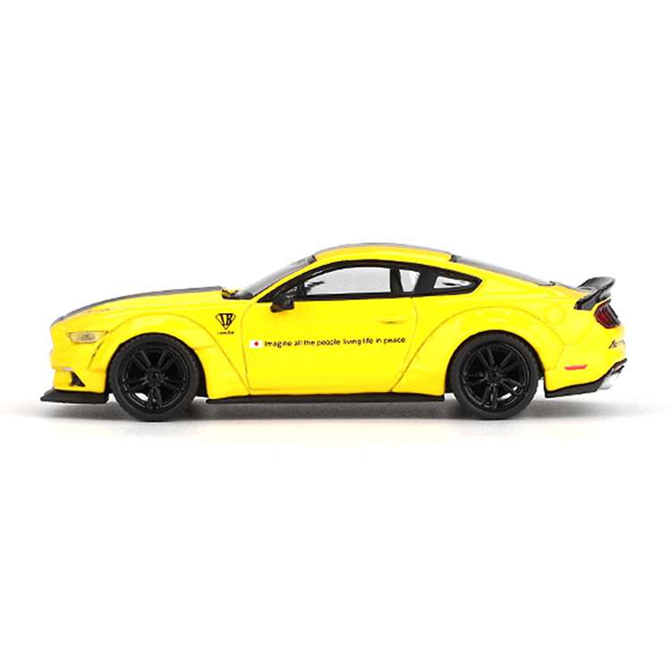 Mini GT MGT01077 LBWK Liberty Walk LB Works Ford Mustang 1:64 Triple Yellow