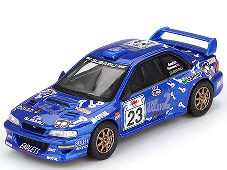 Mini GT MGT01078 Subaru Impreza WRC99 #23 2000 Acropolis Rally 1:64 Blue