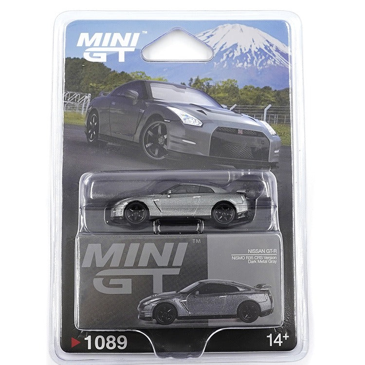 Mini GT MGT01089 2013 Nissan Skyline GT-R R35 Nismo CRS Version 1:64 Dark Metal Gray