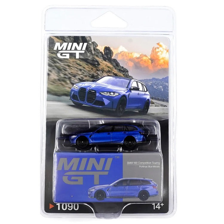 Mini GT MGT01090 BMW M3 Competition Touring 1:64 Portimao Blue Metallic