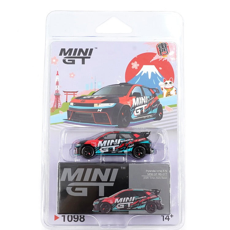 Mini GT MGT01098 Hyundai Ioniq 5N MINI GT RS-01T 2025 Tokyo Auto Salon 1:64 Black