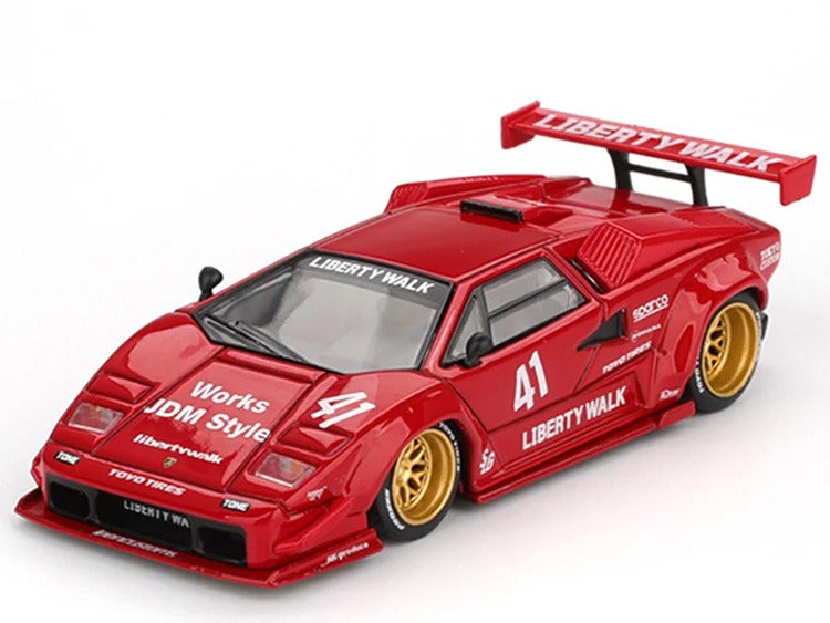 Mini GT MGT01100 LBWK Liberty Walk LB Works Lamborghini Countach 1:64 Red