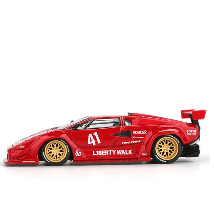 Mini GT MGT01100 LBWK Liberty Walk LB Works Lamborghini Countach 1:64 Red