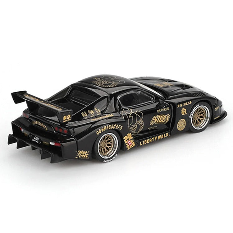 Mini GT MGT01101 LBWK Liberty Walk LB Works Mazda RX-7 LB Super Silhouette FD-Niles 1:64 Black
