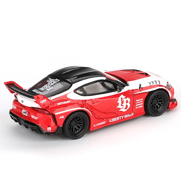 Mini GT MGT01103 LBWK Liberty Walk LB Works Toyota GR Supra 1:64 Red / White