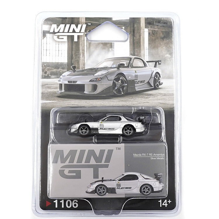 Mini GT MGT01106 Mazda RX-7 Re-Amemiya 1:64 Metallic Silver