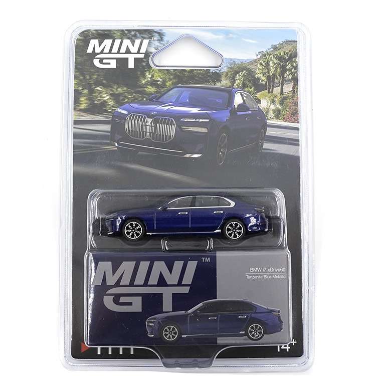 Mini GT MGT01111 BMW i7 xDrive60 1:64 Tanzanite Blue Metallic