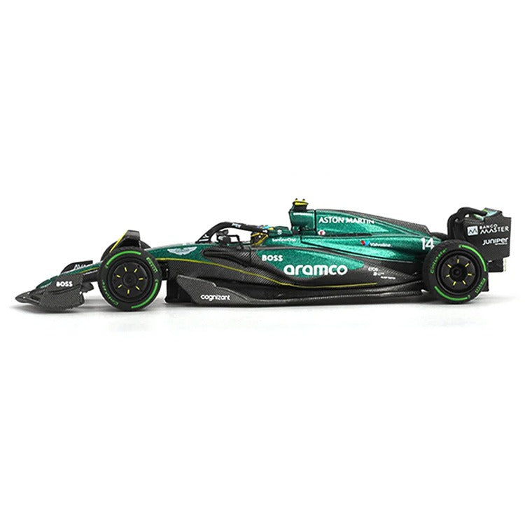Mini GT MGT01113 Aston Martin AMR24 2024 F1 2024 Canadian GP 1:64 #14 Fernando Alonso Green