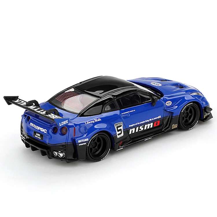 Mini GT MGT01124 LBWK Liberty Walk LB-Silhouette WORKS GT NISSAN 35GT-RR Ver.2 1:64 Blue