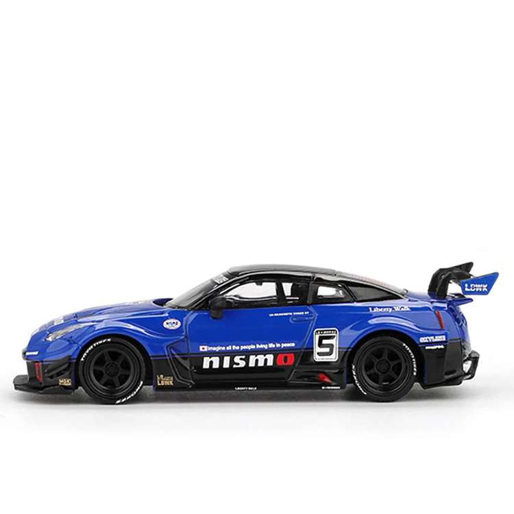 Mini GT MGT01124 LBWK Liberty Walk LB-Silhouette WORKS GT NISSAN 35GT-RR Ver.2 1:64 Blue