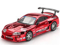 Mini GT MGT01132 Toyota Supra (A80) Top Secret GT-300 Top Secret 1:64 Red Chrome