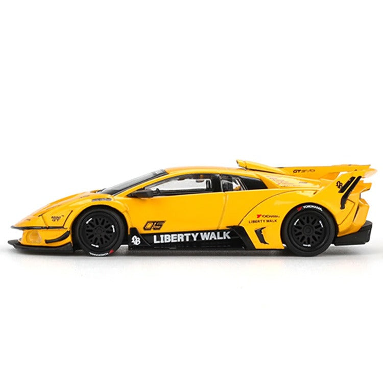 Mini GT MGT01135 LBWK Liberty Walks LB-Silhouette Works Lamborghini Murcielago GT Evo 1:64 Yellow