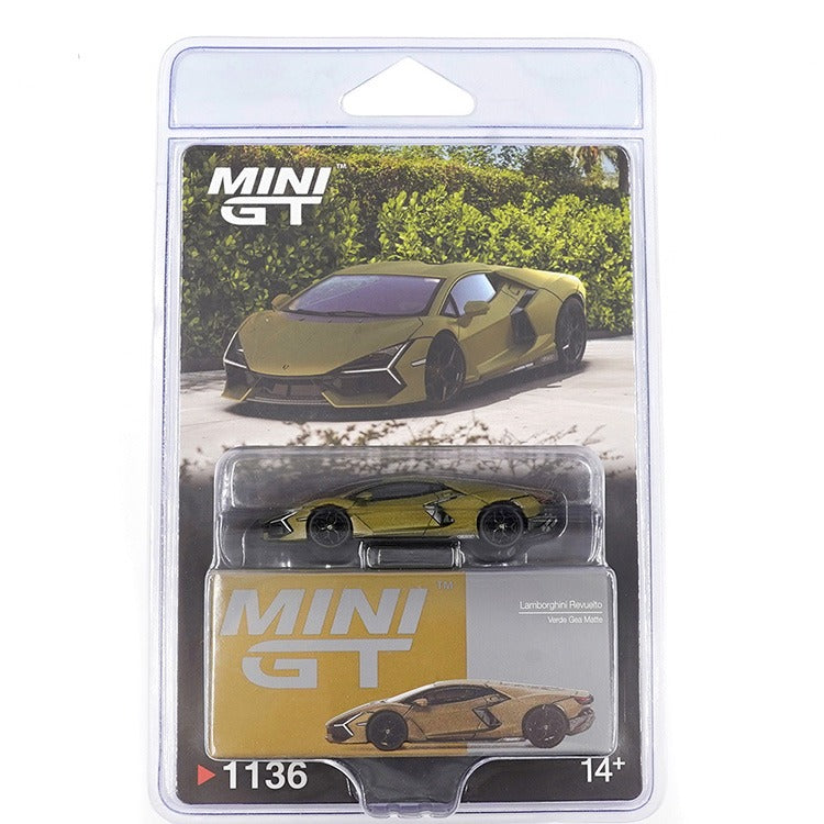 Mini GT MGT01136 Lamborghini Revuelto 1:64 Verde Gea Matte Green