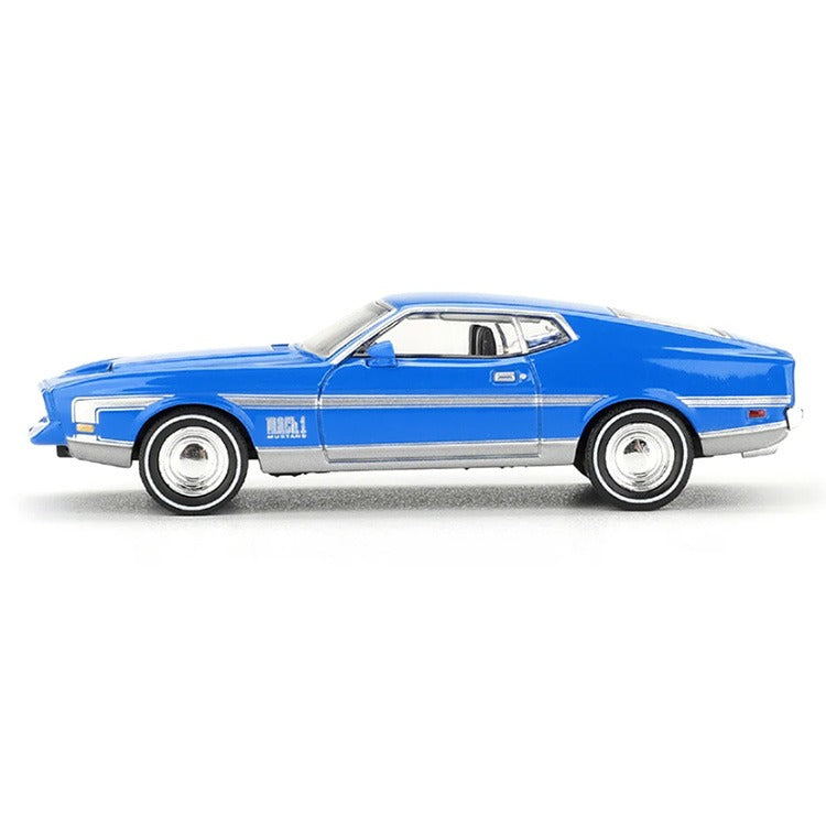 Mini GT MGT01138 Ford Mustang Mach 1 1:64 Grabber Blue