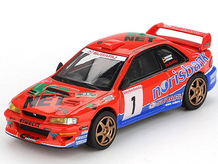 Mini GT MGT01140 Subaru Impreza WRC 97 #1 1999 DRM Champion 1:64 Red