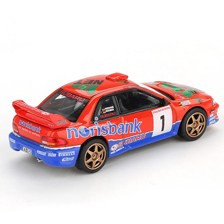 Mini GT MGT01140 Subaru Impreza WRC 97 #1 1999 DRM Champion 1:64 Red