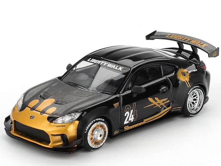 Mini GT MGT01149 LBWK Liberty Walk LB Nation Toyota GR 86 GR86 #24 1:64 Black / Gold