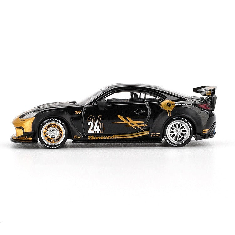 Mini GT MGT01149 LBWK Liberty Walk LB Nation Toyota GR 86 GR86 #24 1:64 Black / Gold