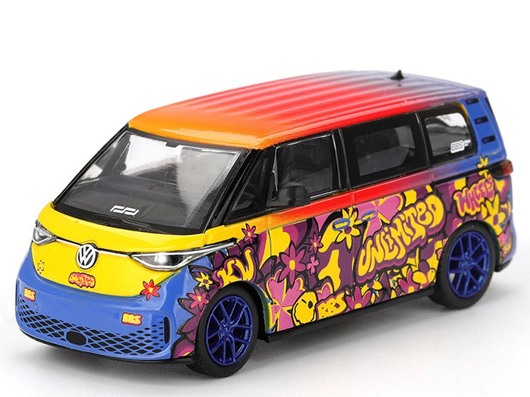 Mini GT MGT01159 VW Volkswagen ID. Buzz KW/BBS 1:64 Blue Orange Yellow
