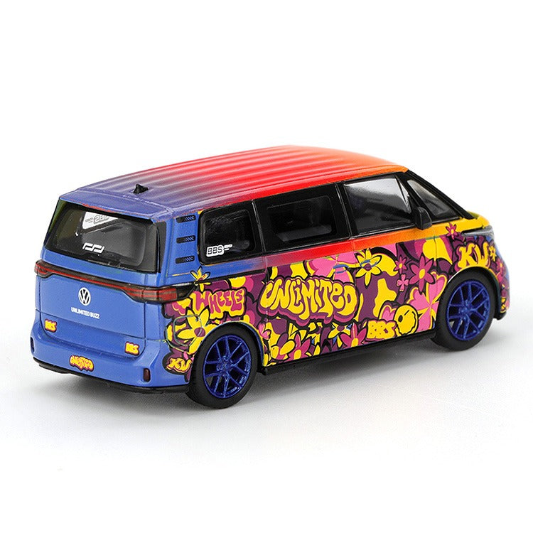 Mini GT MGT01159 VW Volkswagen ID. Buzz KW/BBS 1:64 Blue Orange Yellow