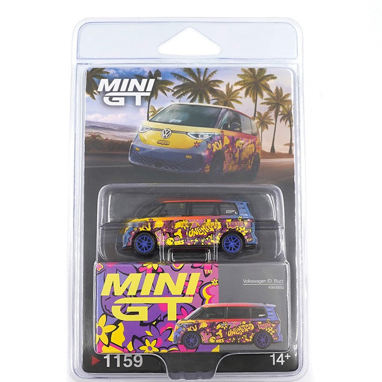 Mini GT MGT01159 VW Volkswagen ID. Buzz KW/BBS 1:64 Blue Orange Yellow