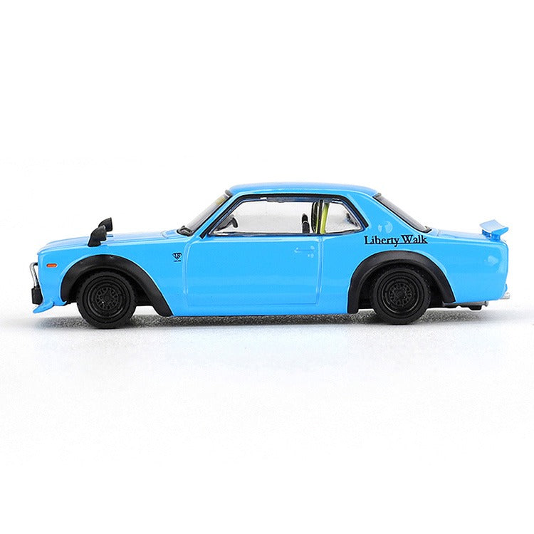 Mini GT MGT01169 LBWK Liberty Walk Nissan LB Works HAKOSUKA 1:64 Baby Blue