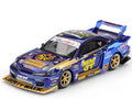 Mini GT MGT01185 Nissan LB-Super Silhouette S15 SILVIA #555 Team Liberty Walk 2025 Formula Drift Halloween Special 1:64 Chrome Blue