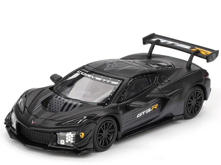 Mini GT MGT01186 Chevrolet Corvette Z06 GT3.R Road America Test Car 1:64 Black