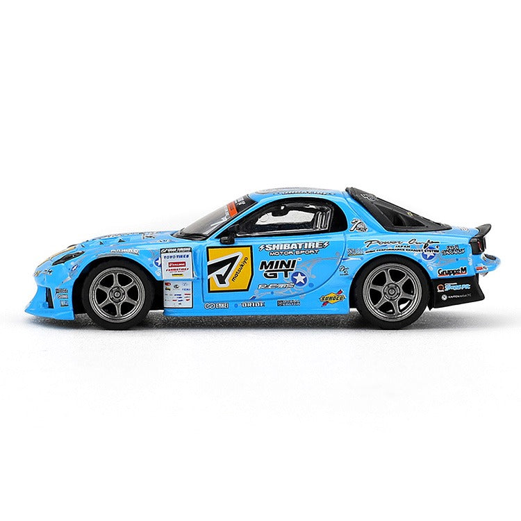 Mini GT MGT01195 Mazda RX-7 RE-Amemiya 2025 D1GP 1:64 Blue