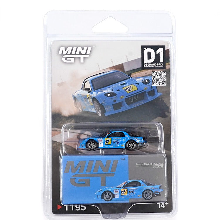 Mini GT MGT01195 Mazda RX-7 RE-Amemiya 2025 D1GP 1:64 Blue