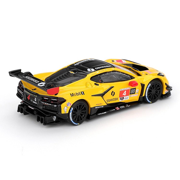 Mini GT MGT01197 Chevrolet Corvette Z06 GT3.R 2025 IMSA Daytona 24 Hrs 1:64 #4 Pratt Miller Yellow