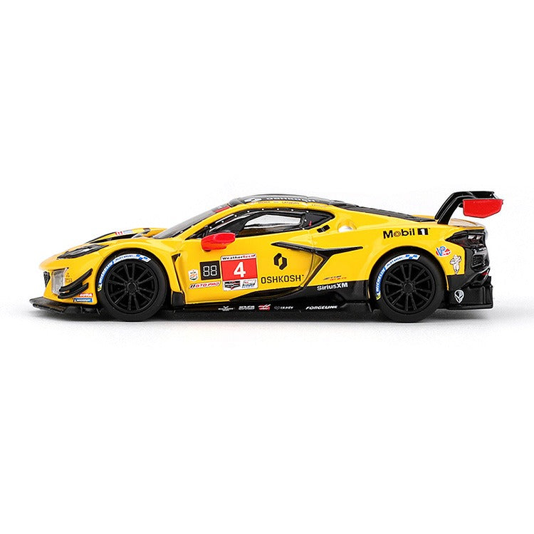 Mini GT MGT01197 Chevrolet Corvette Z06 GT3.R 2025 IMSA Daytona 24 Hrs 1:64 #4 Pratt Miller Yellow