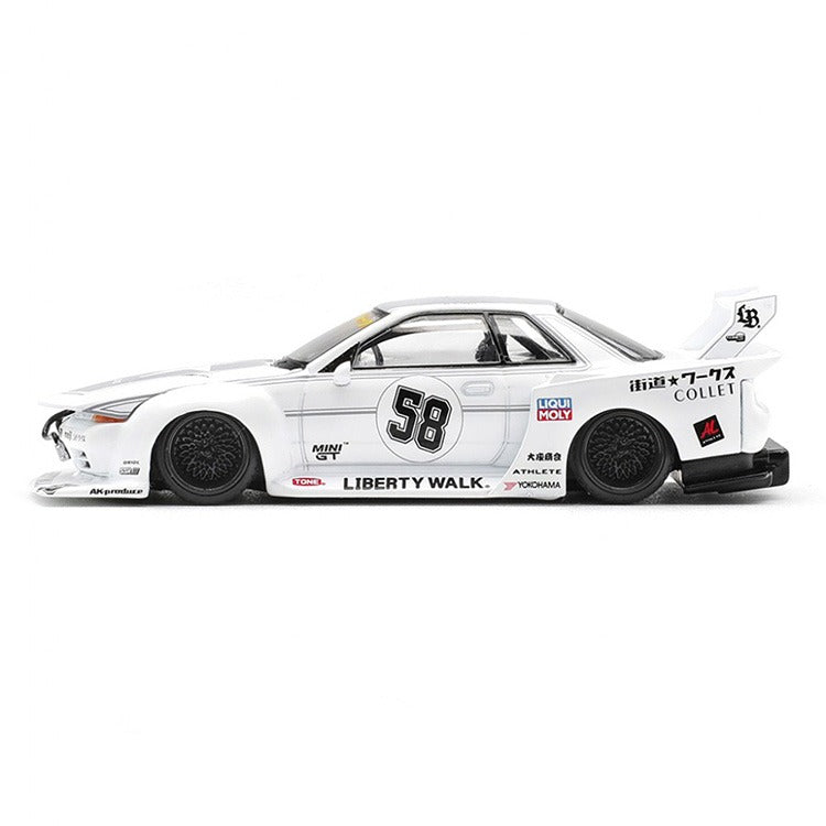 Mini GT MGT01217 LBWK Liberty Walk Nissan GT-R32 LB-Kaido Works TAS 2025 1:64 White
